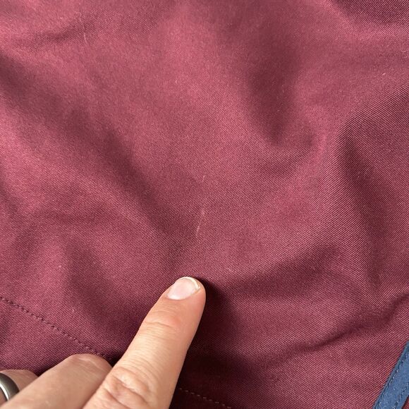 Parke & ronen Maroon SOLID STRETCH HOLLER SHORTS Size 32 - Picture 2 of 8